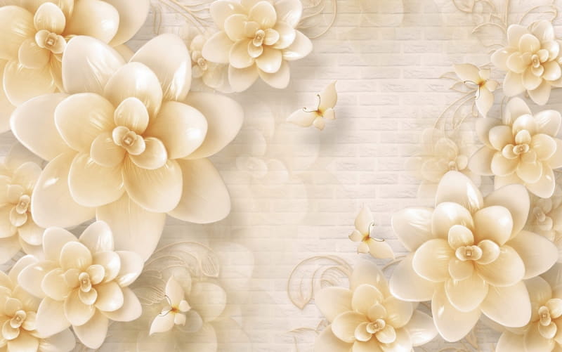 Fototapeta Perlenblumen 3D