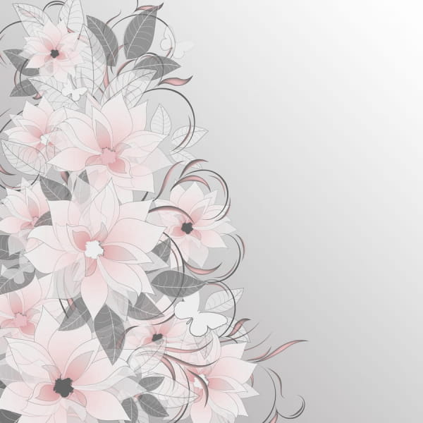 Fototapeta Exquisites Blumenmuster
