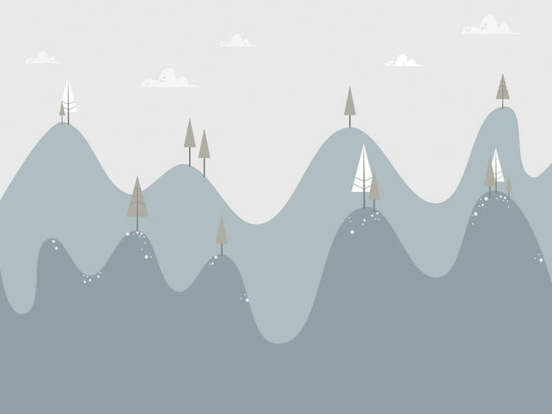 Fototapeta Wellige Berge