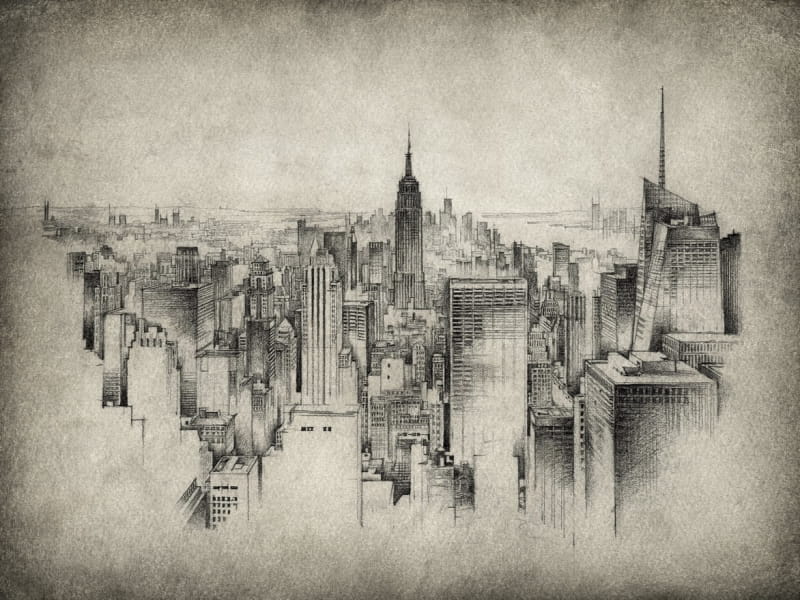 Fototapeta Grafik New York