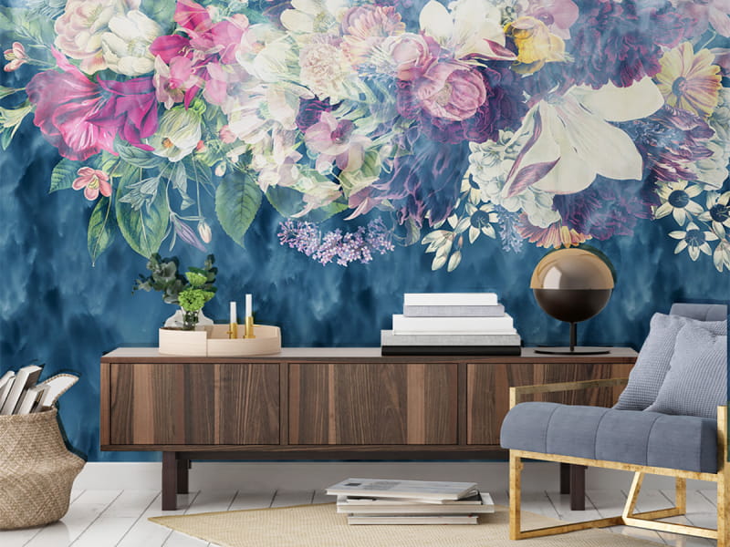 Fototapeta Blumen im Nebel we wnętrzu przedpokoju
