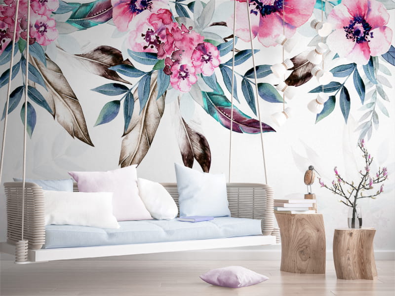 Fototapeta Erlesene Blüte we wnętrzu pokoju nastolatka