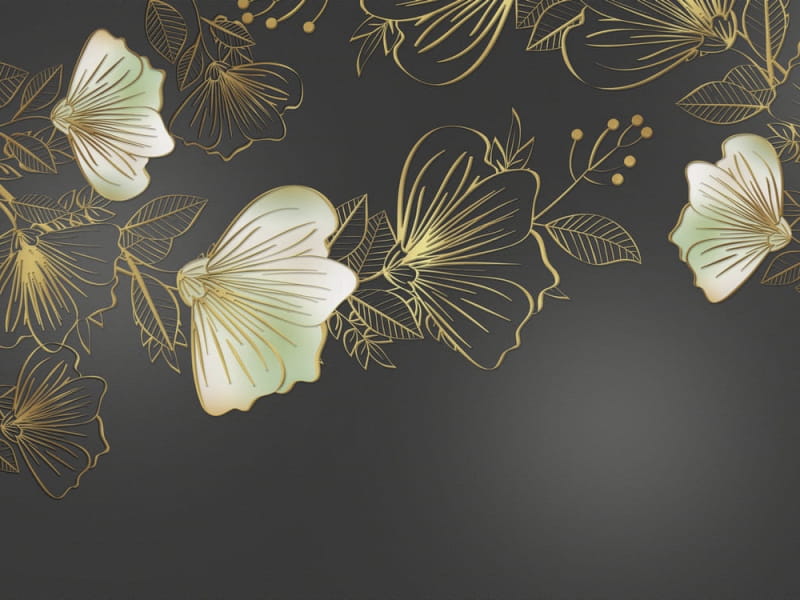 Fototapeta Goldene Blüte