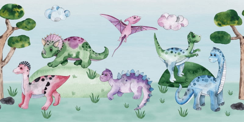 Fototapeta Dinosaurier-Abenteuer