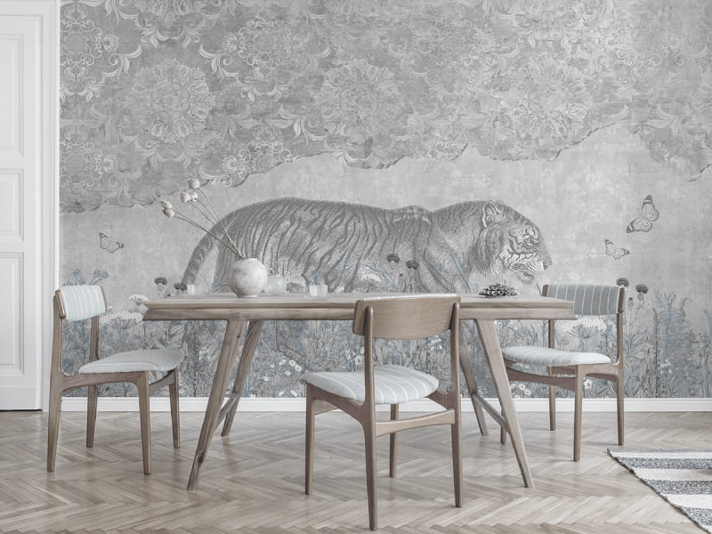 Fototapeta Amur-Tiger we wnętrzu kuchni