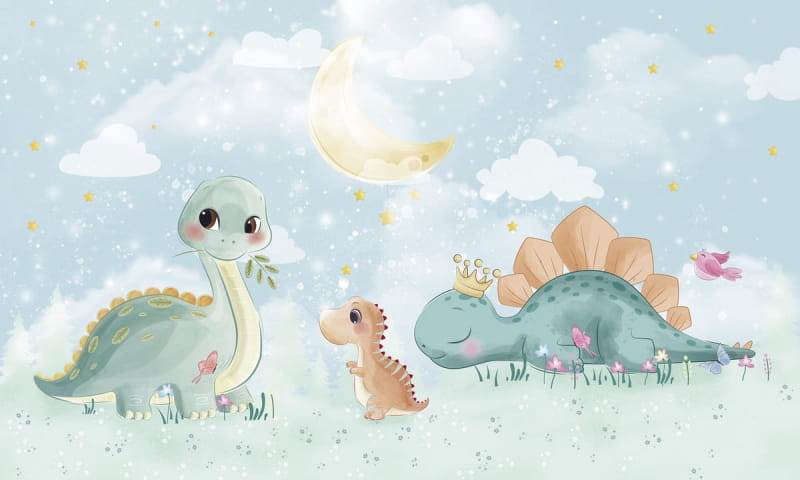 Fototapeta Süße Baby-Dinosaurier