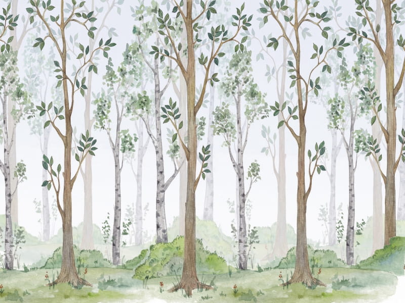 Fototapeta Wald im Frühling