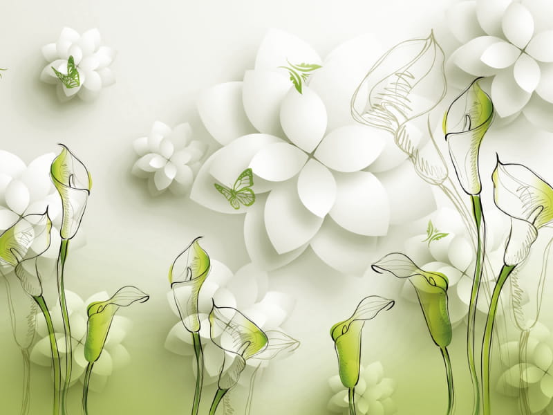Fototapeta Schöne Blumen 3D