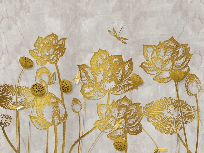 Fototapeta Das Geheimnis des Goldenen Lotus 3D