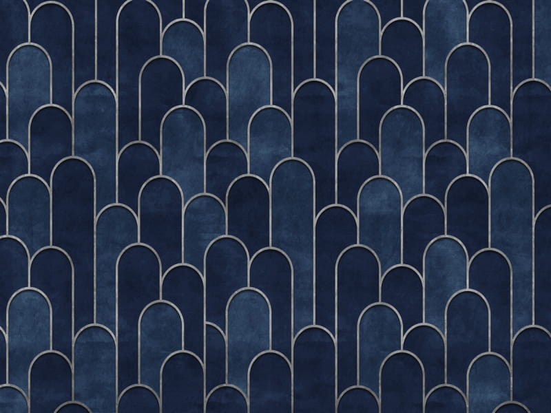 Fototapeta Dunkelblaues Mosaik