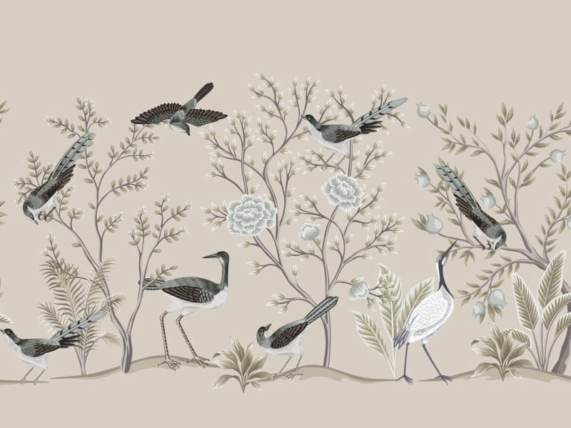 Fototapeta Zugvögel im Garten