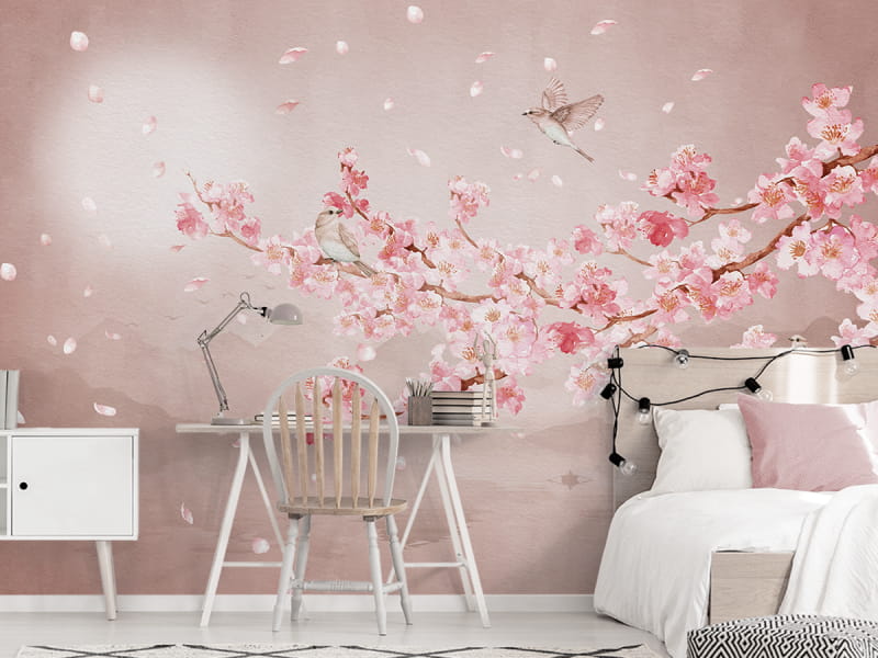 Fototapeta Üppige Blüte we wnętrzu pokoju nastolatka