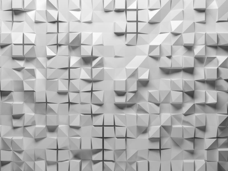 Fototapeta Weißes Mosaik 3D