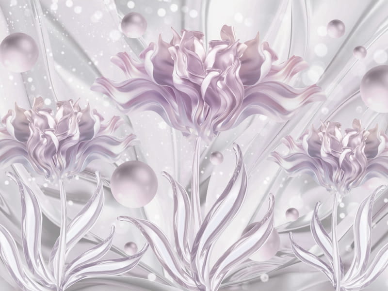 Fototapeta Blühende Tulpen 3D