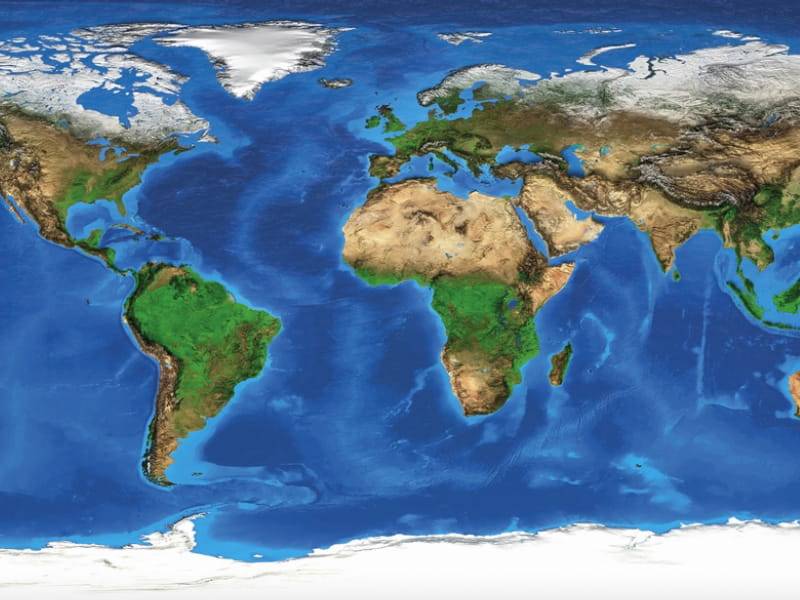 Fototapeta Großer Atlas der Welt