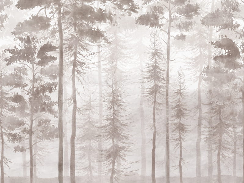 Fototapeta Herbstwald, Zeichnung