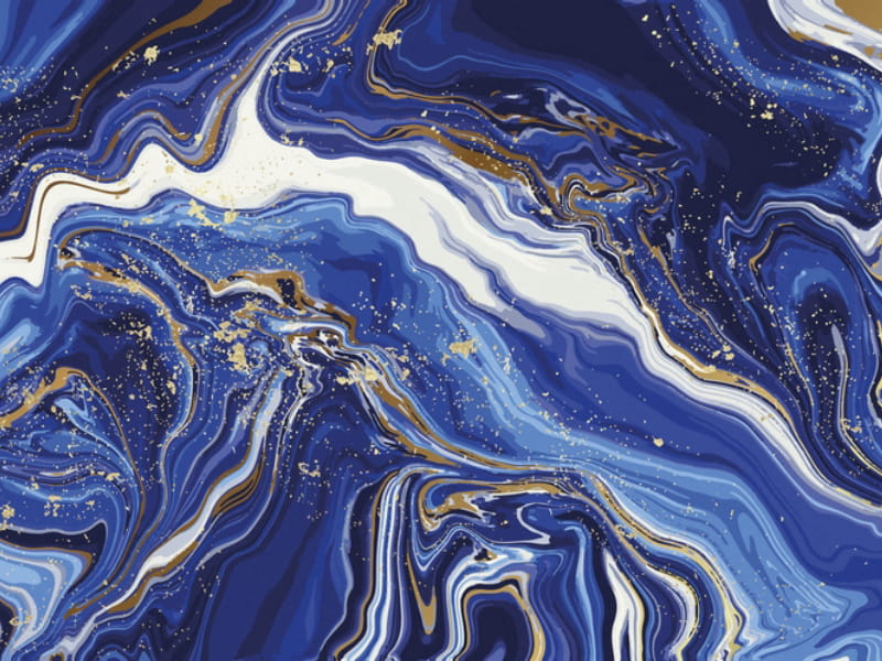 Fototapeta Blauer Marmor, Aquarell