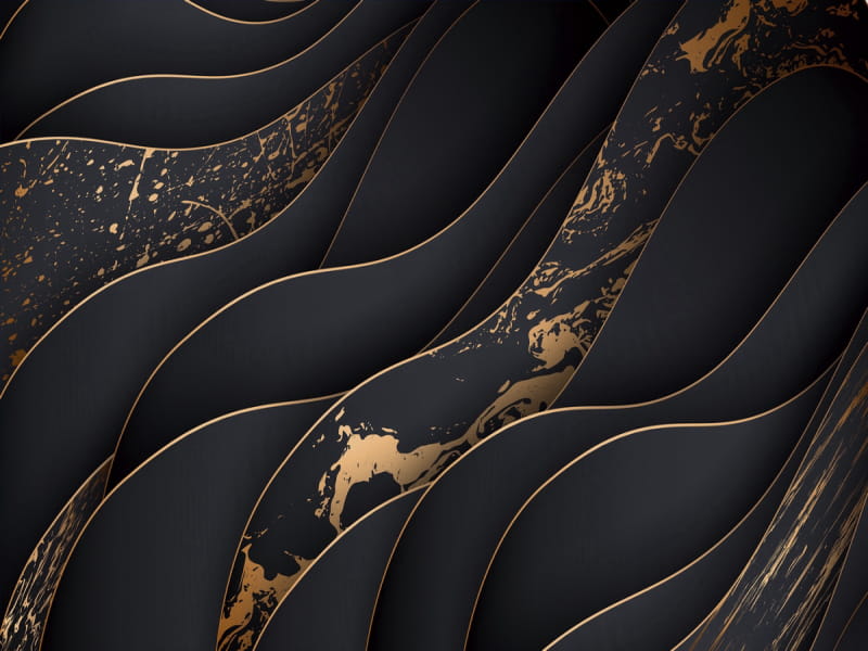 Fototapeta Schwarzer Marmor mit Gold
