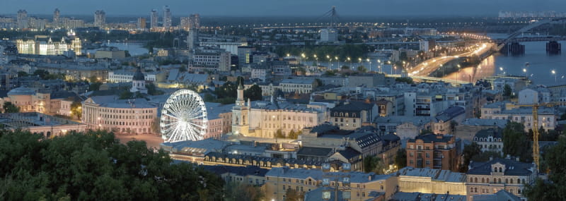 Fototapeta Kiew, Stadtpanorama