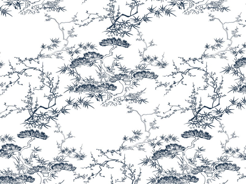 Fototapeta Chinoiserie-Fresko
