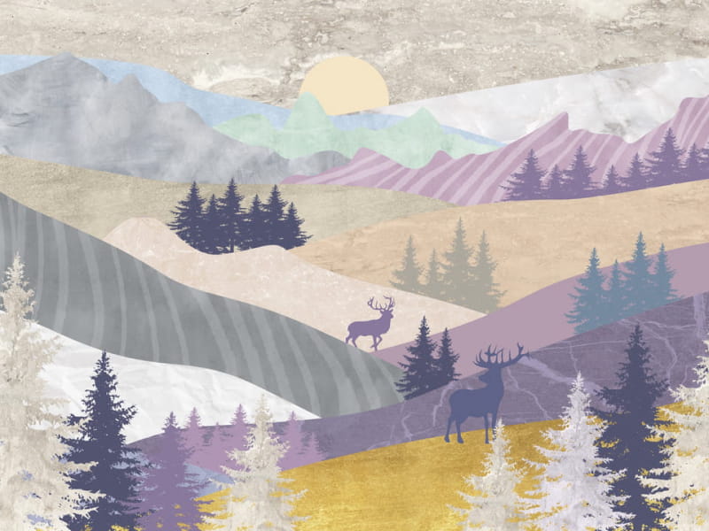 Fototapeta Bergnaturlandschaften