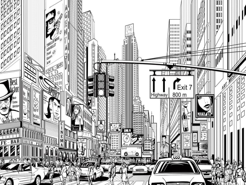 Fototapeta Megapolis