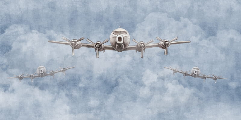 Fototapeta Fliegende Flugzeuge