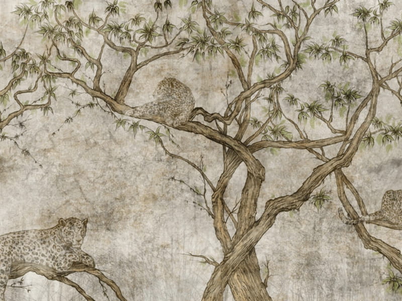 Fototapeta Welt der Leoparden
