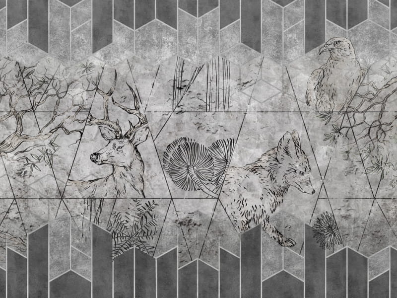 Fototapeta Tierwelt, Grafik