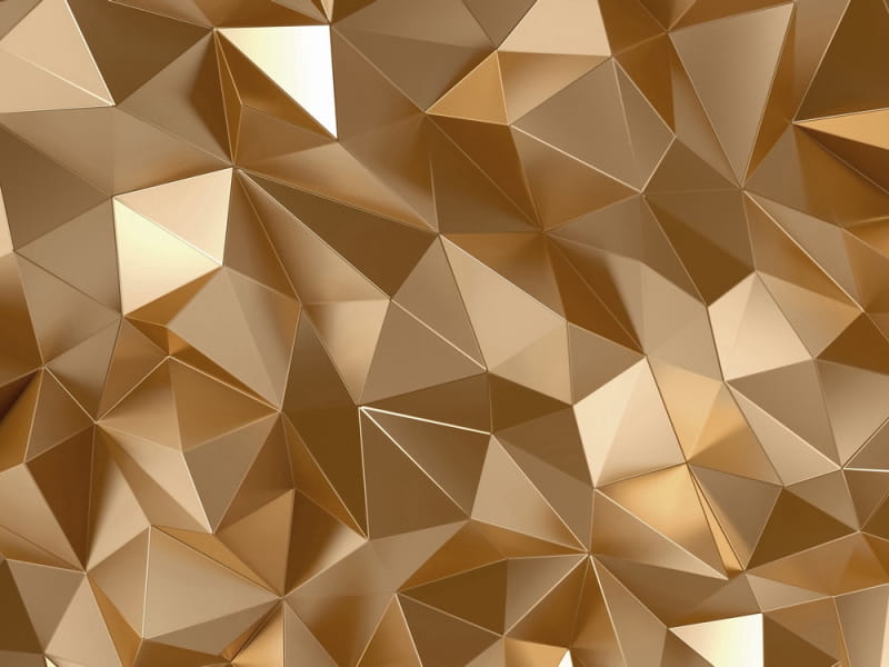 Fototapeta Goldene Geometrie 3D