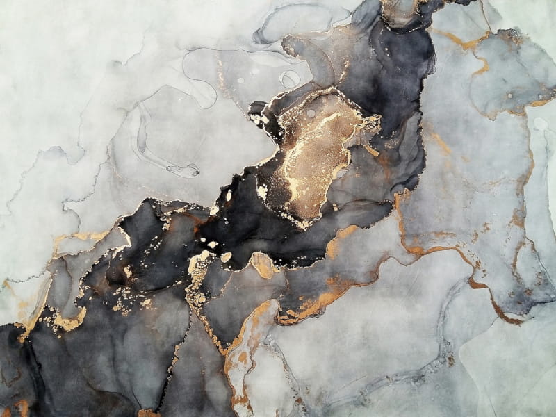 Fototapeta Marmor mit Gold, fließend
