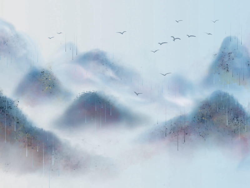 Fototapeta Blaue Berge