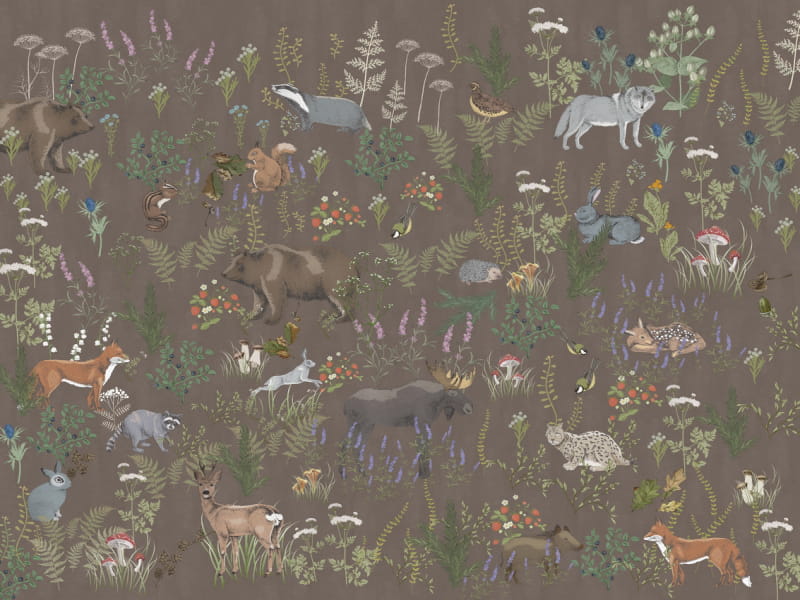 Fototapeta Waldwildtiere
