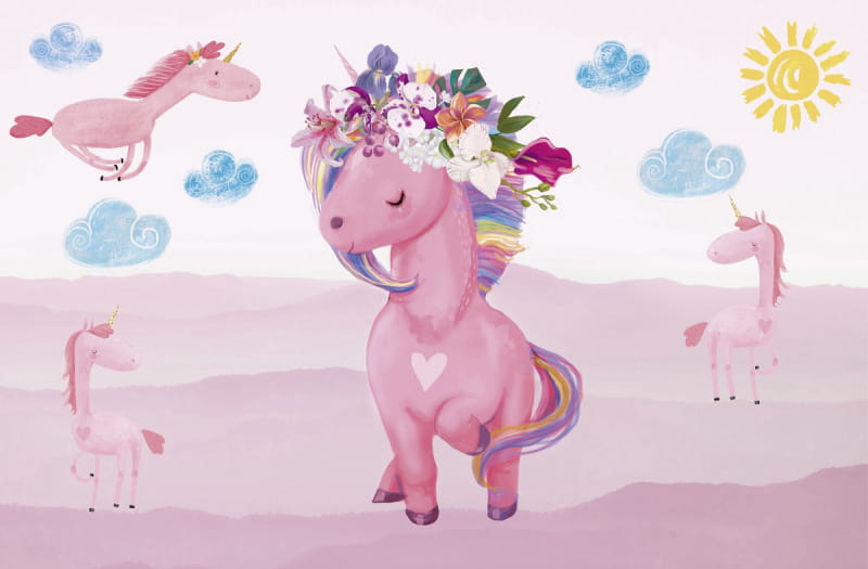Fototapeta Regenbogen-Einhorn