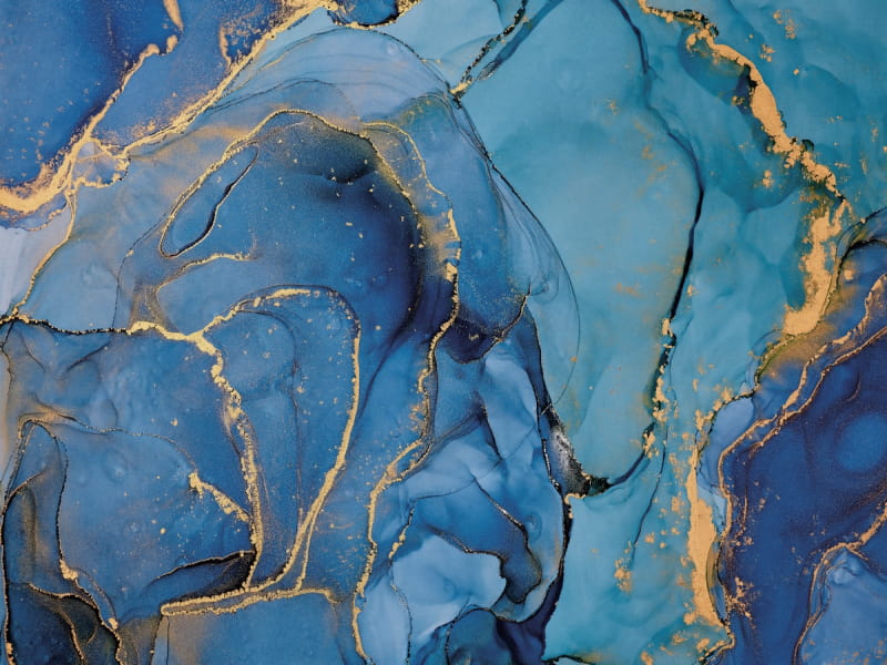 Fototapeta Blaue Wellen, Stimmung