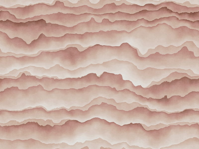 Fototapeta  Terrakotta-Berge, Aquarell