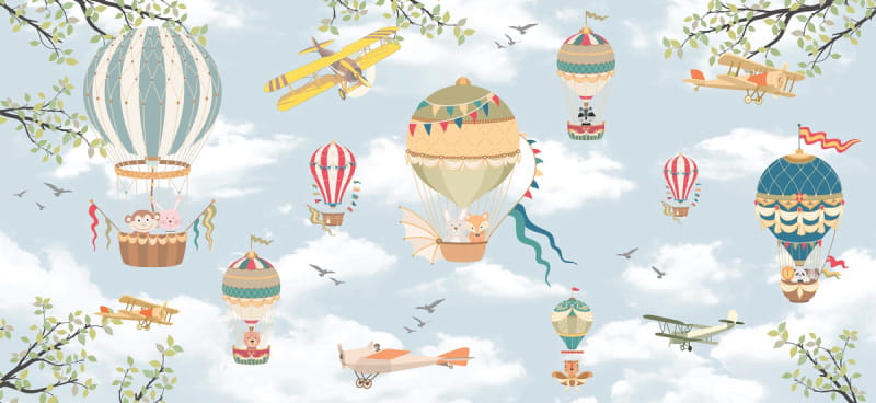 Fototapeta Luftballons fliegen