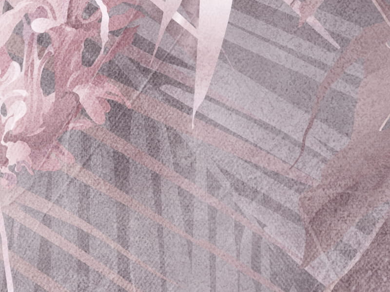 Fototapeta Palmblätter auf rosa Hintergrund fragment # 1