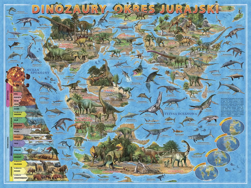 Fototapeta Dinosaurier in der Jurazeit