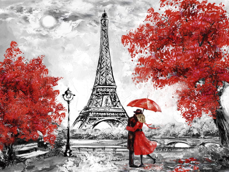 Fototapeta Herbst und Paris