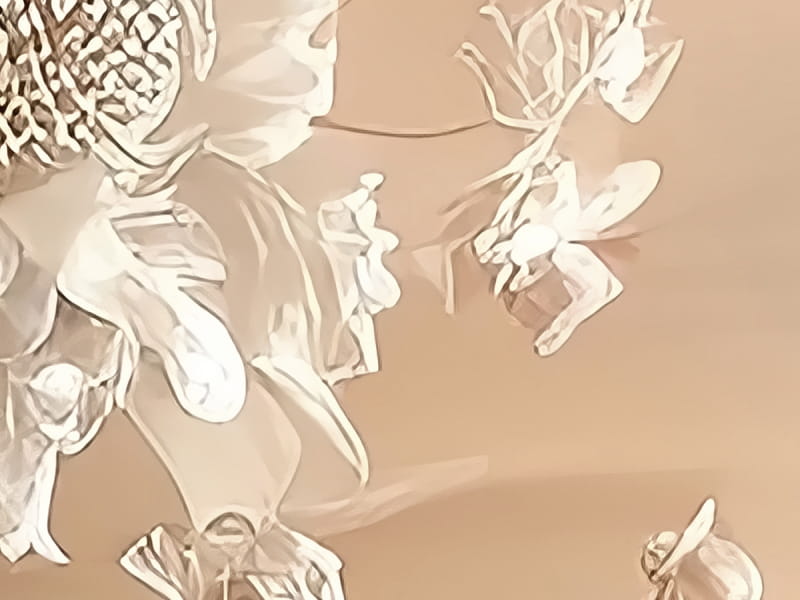 Fototapeta Beige Blume fragment # 1