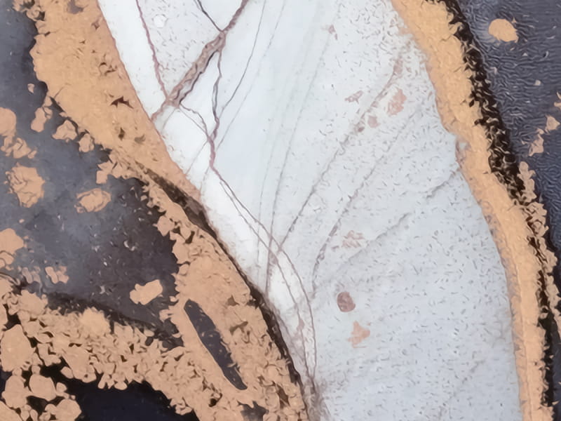 Fototapeta Dunkelweißer Marmor fragment #2