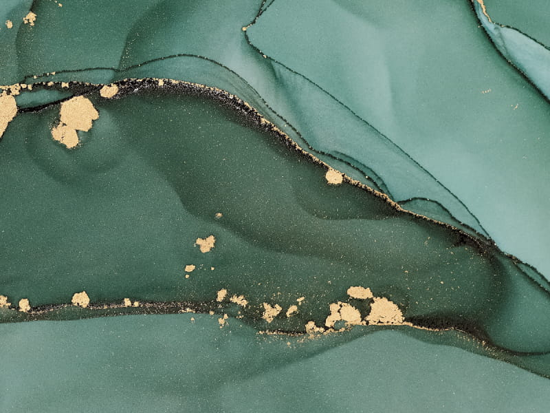 Fototapeta Grüner Marmor mit Gold fragment # 1