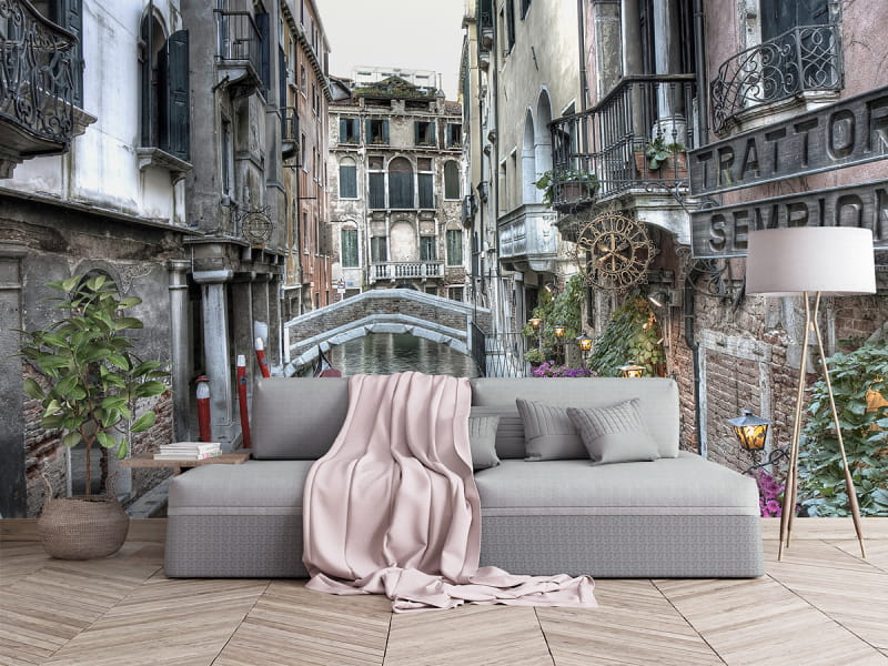 Fototapeta Brücke in Venedig we wnętrzu salonu