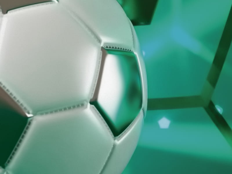 Fototapeta Fußball auf dem Boden fragment # 1
