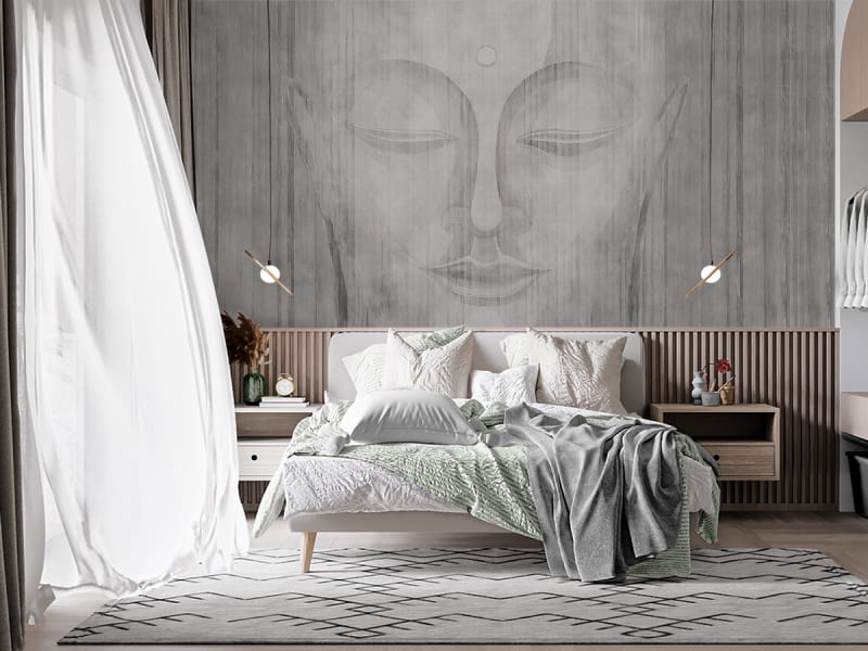Fototapeta Buddha we wnętrzu sypialni