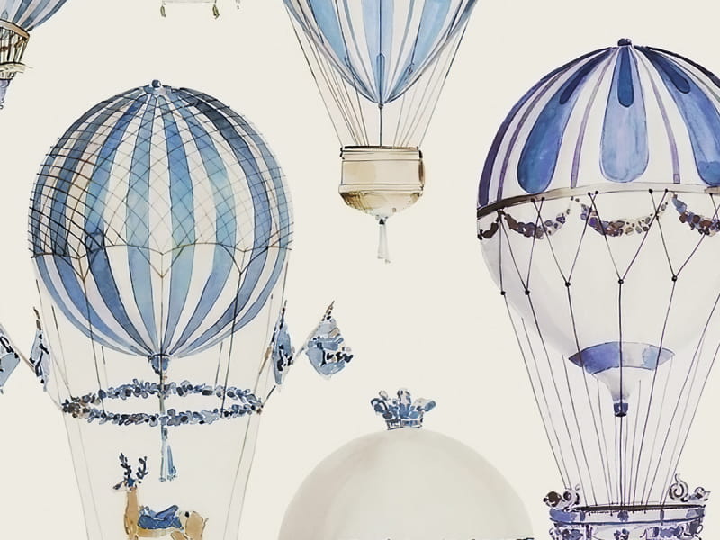 Fototapeta Blaue Luftballons fragment # 1