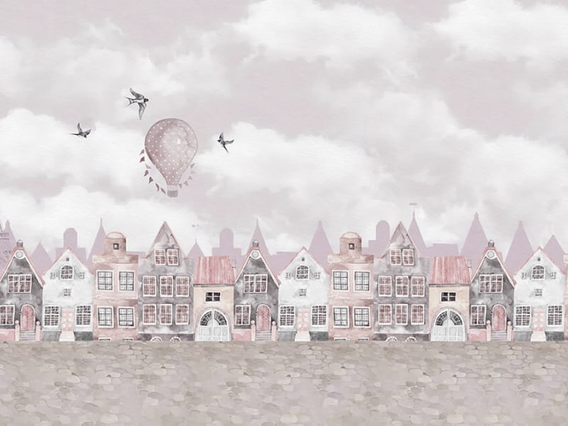 Fototapeta Märchenhaftes rosa Haus
