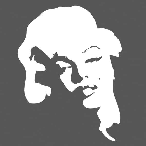 Fototapeta Silhouette von Marilyn Monroe
