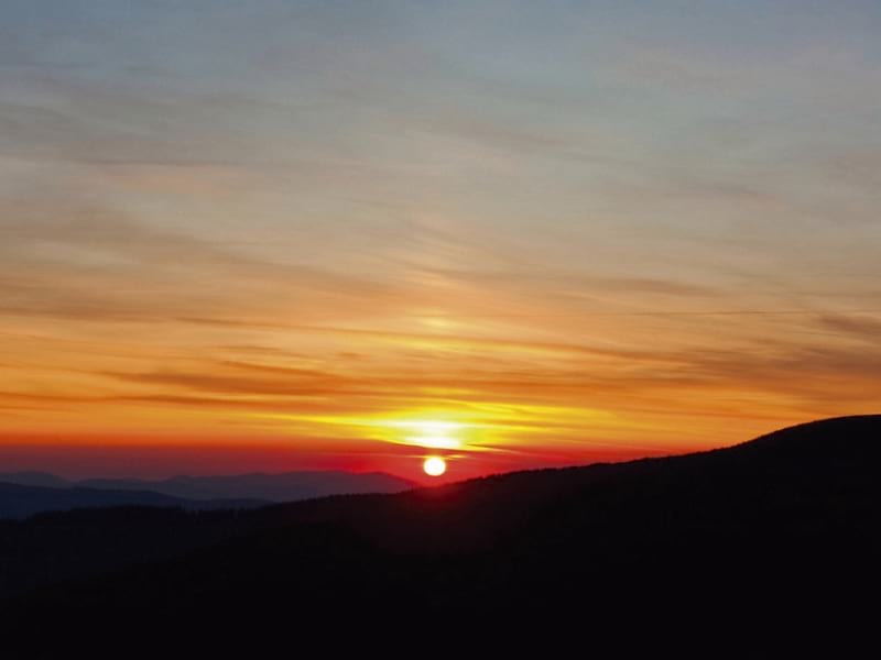 Fototapeta Wunderschöner Sommersonnenuntergang
